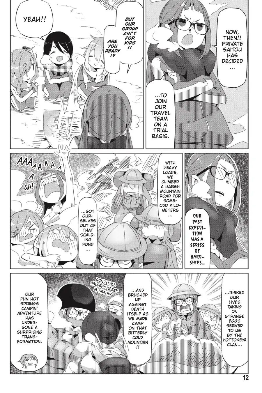 Yurucamp Chapter 19 page 13 - Chapter 19: The OEC's Christmas Camp Meeting