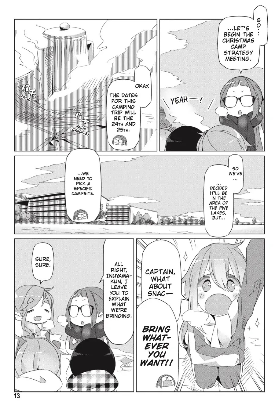 Yurucamp Chapter 19 page 14 - Chapter 19: The OEC's Christmas Camp Meeting