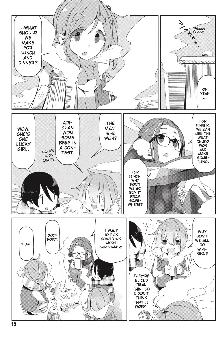 Yurucamp Chapter 19 page 16 - Chapter 19: The OEC's Christmas Camp Meeting