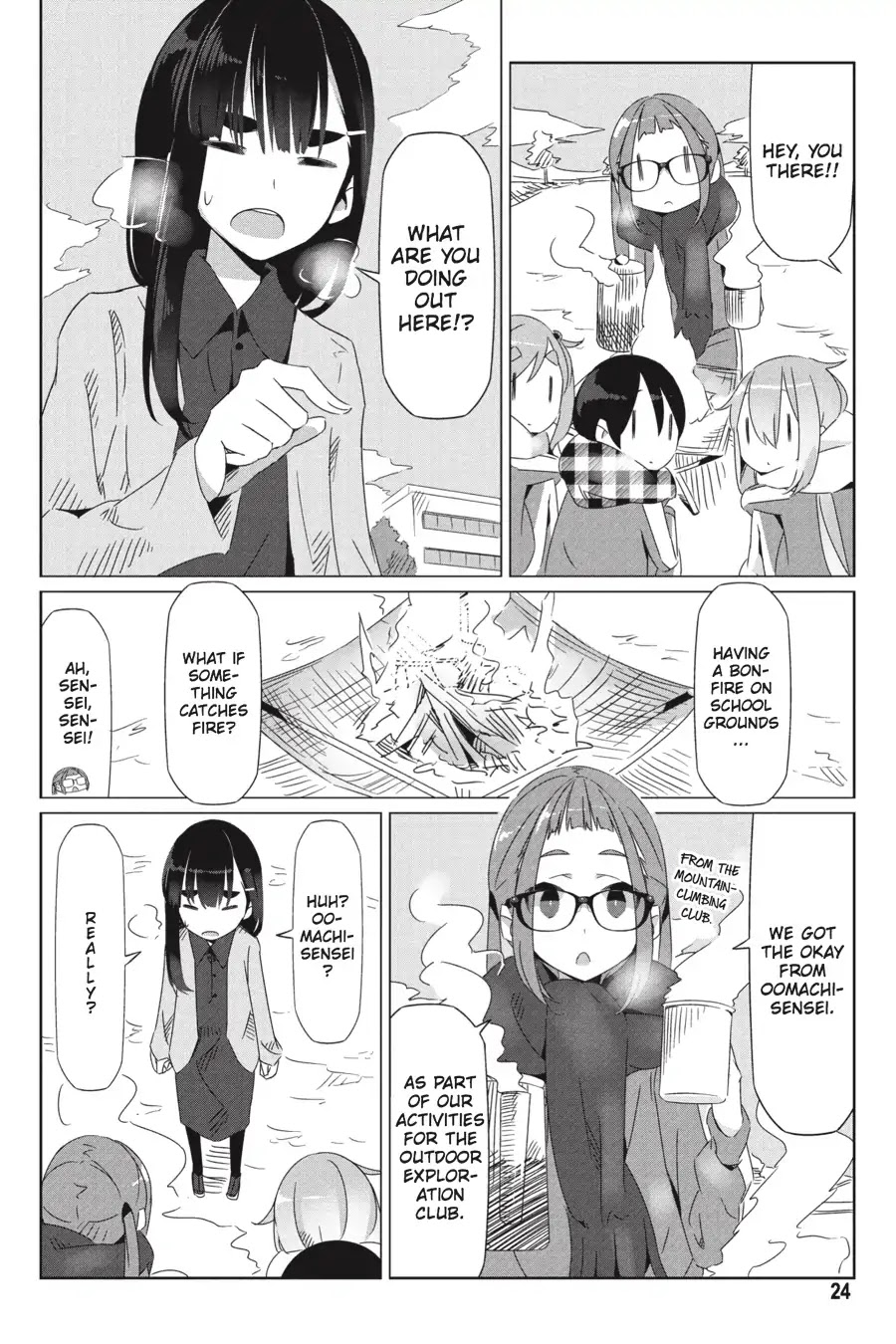 Yurucamp Chapter 19 page 25 - Chapter 19: The OEC's Christmas Camp Meeting