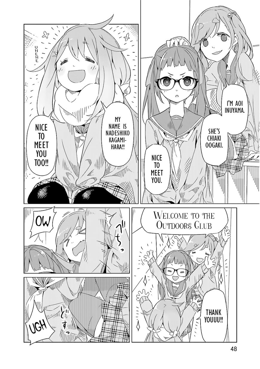 Yurucamp Chapter 2 page 12 - Chapter 2 : Welcome to the Outdoors Club!