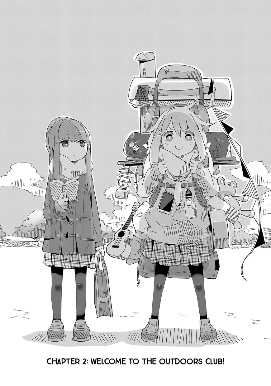 Yurucamp Chapter 2 page 3 - Chapter 2 : Welcome to the Outdoors Club!