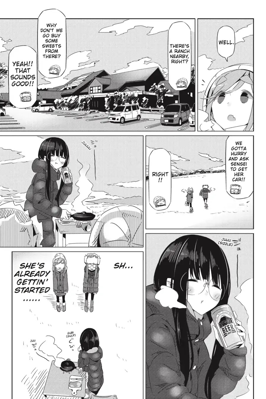 Yurucamp Chapter 20 page 6 - Chapter 20: The Impatient Camper and the Outdoor Snacks