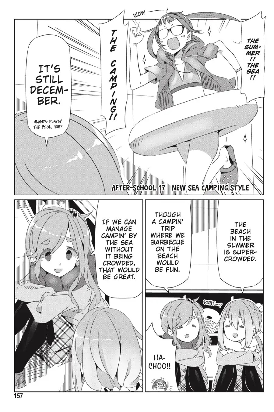 Yurucamp Chapter 23.5 page 9 - Vol.4 Side Stories: Room Camp