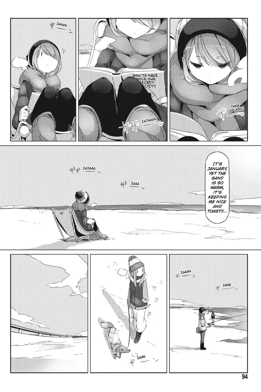 Yurucamp Chapter 27 page 5 - Chapter 27: The Ocean, the Lake, and Some Lucky Camping