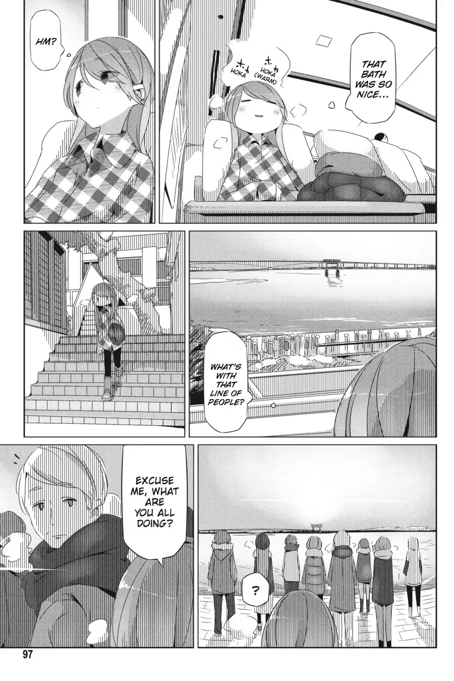Yurucamp Chapter 27 page 8 - Chapter 27: The Ocean, the Lake, and Some Lucky Camping