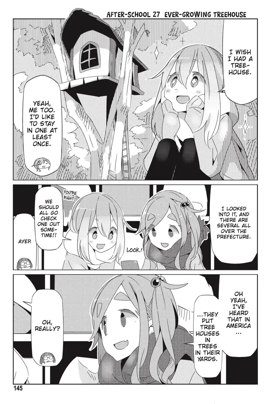 Yurucamp Chapter 28.5 page 1 - Vol.5 Side Stories: Room Camp