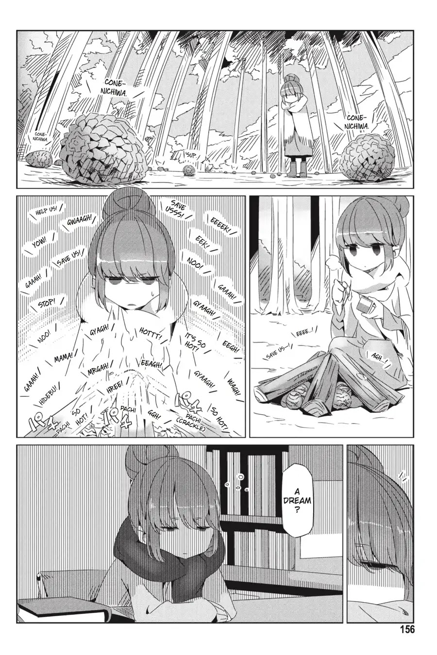 Yurucamp Chapter 28.5 page 12 - Vol.5 Side Stories: Room Camp