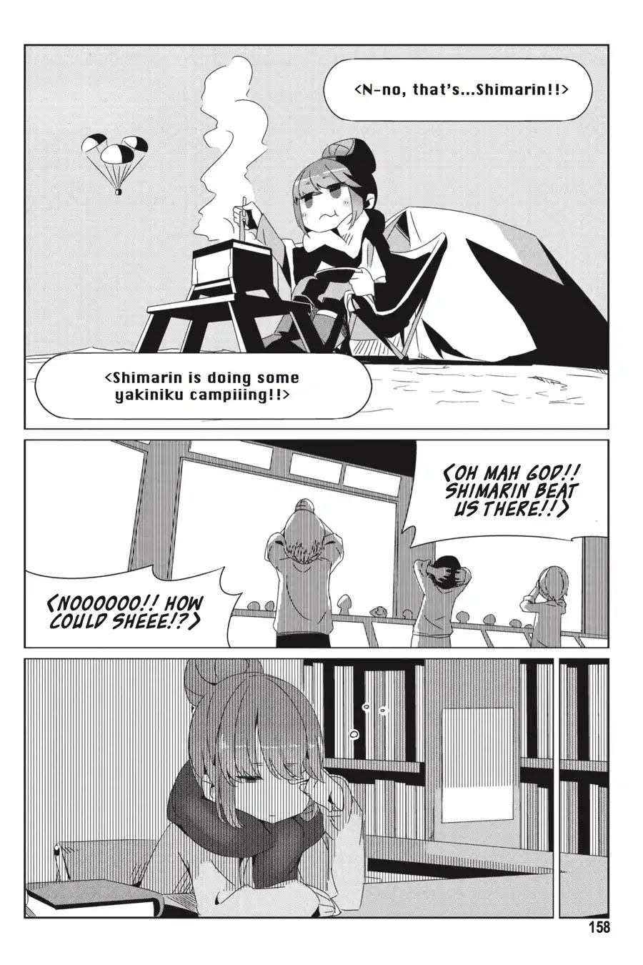 Yurucamp Chapter 28.5 page 14 - Vol.5 Side Stories: Room Camp