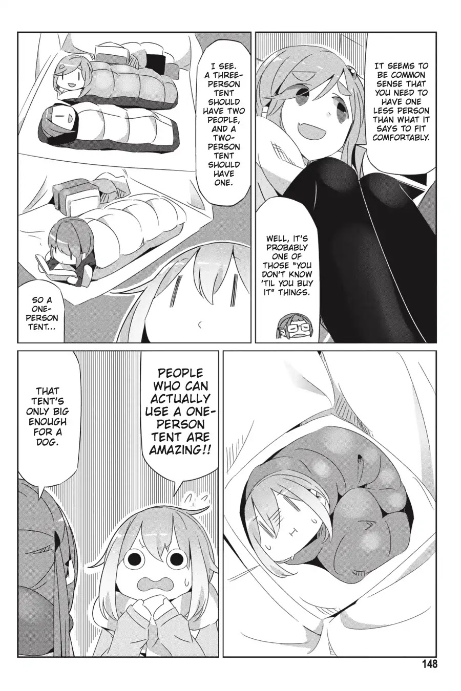 Yurucamp Chapter 28.5 page 4 - Vol.5 Side Stories: Room Camp