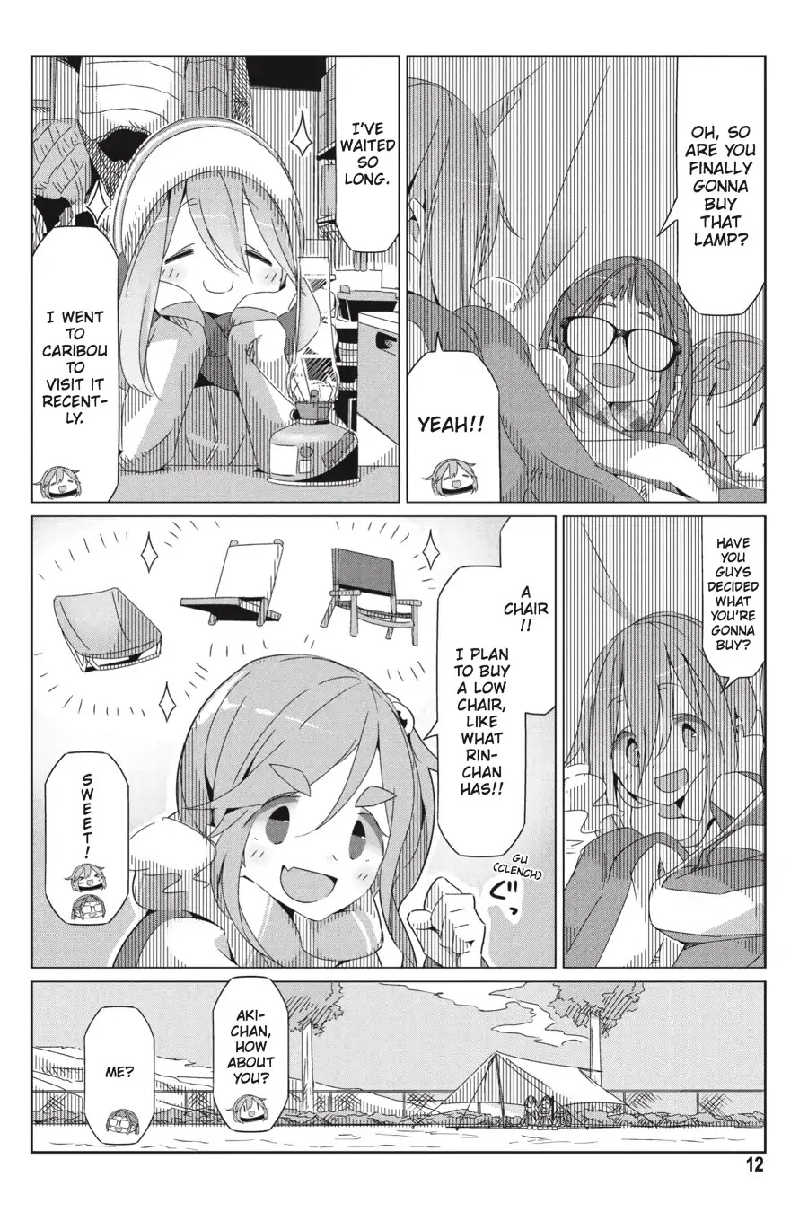 Yurucamp Chapter 29 page 13 - Chapter 29: What Will You Buy with the Money from Your Job?