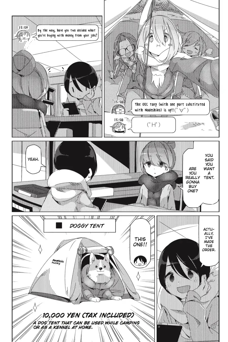 Yurucamp Chapter 29 page 18 - Chapter 29: What Will You Buy with the Money from Your Job?