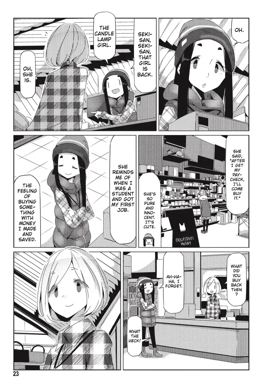 Yurucamp Chapter 29 page 24 - Chapter 29: What Will You Buy with the Money from Your Job?