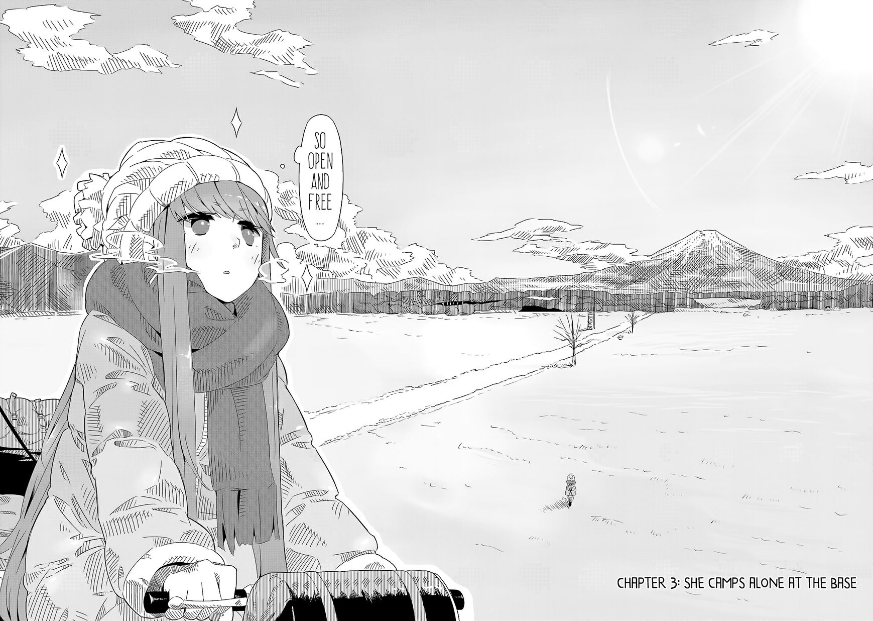 Yurucamp Chapter 3 page 2 - Chapter 3 : She Camps Alone at the Base