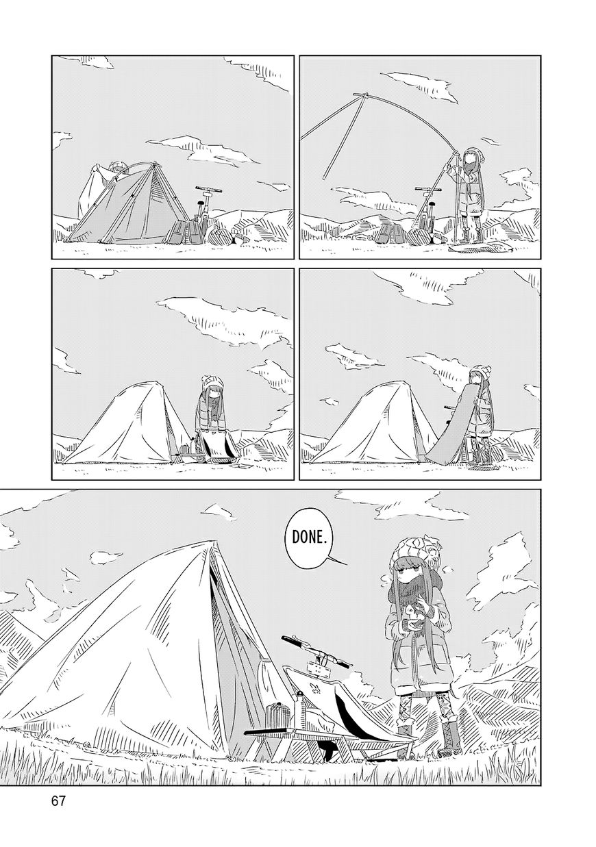 Yurucamp Chapter 3 page 4 - Chapter 3 : She Camps Alone at the Base