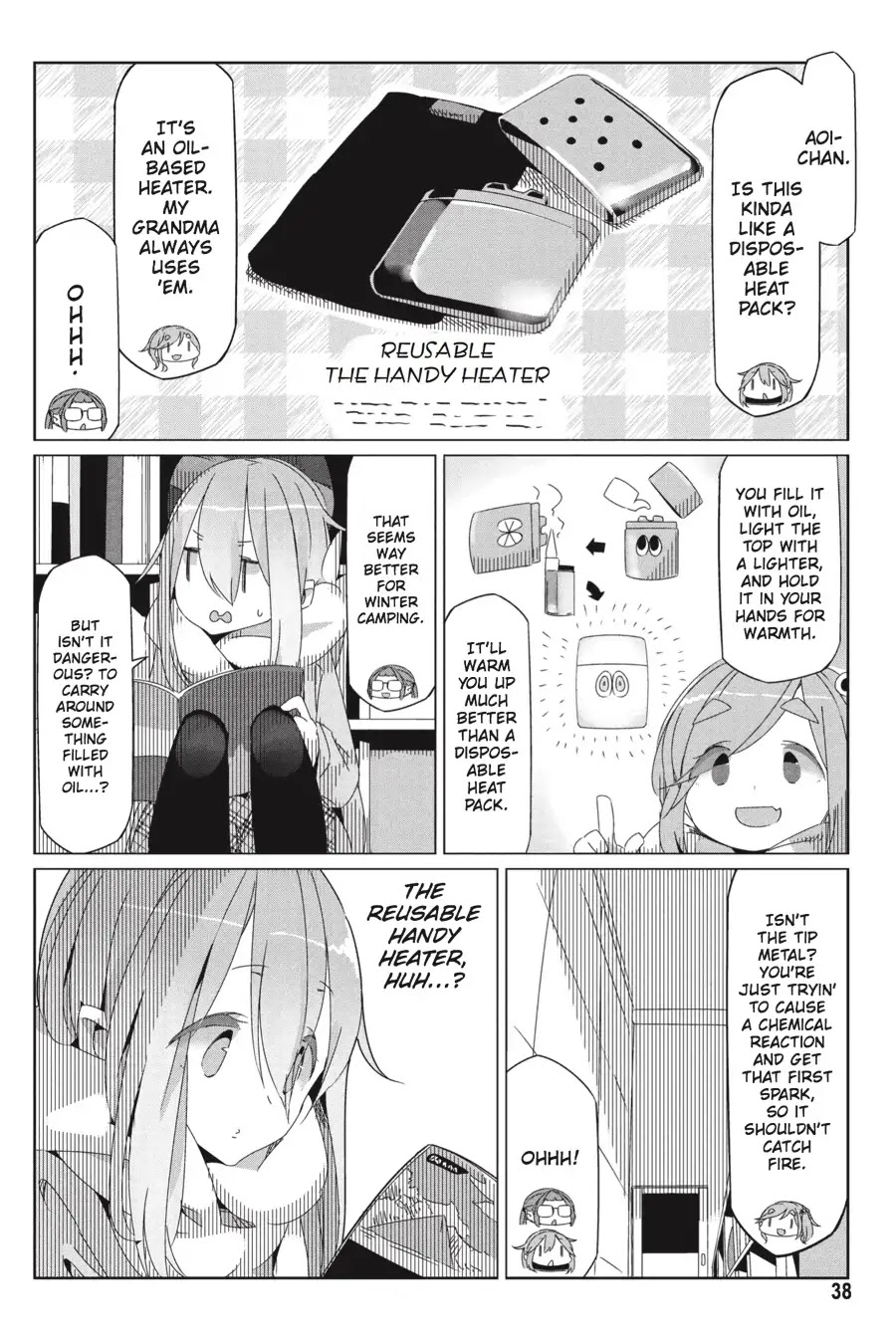 Yurucamp Chapter 30 page 10 - Chapter 30: The Lamp and the Heat Packs