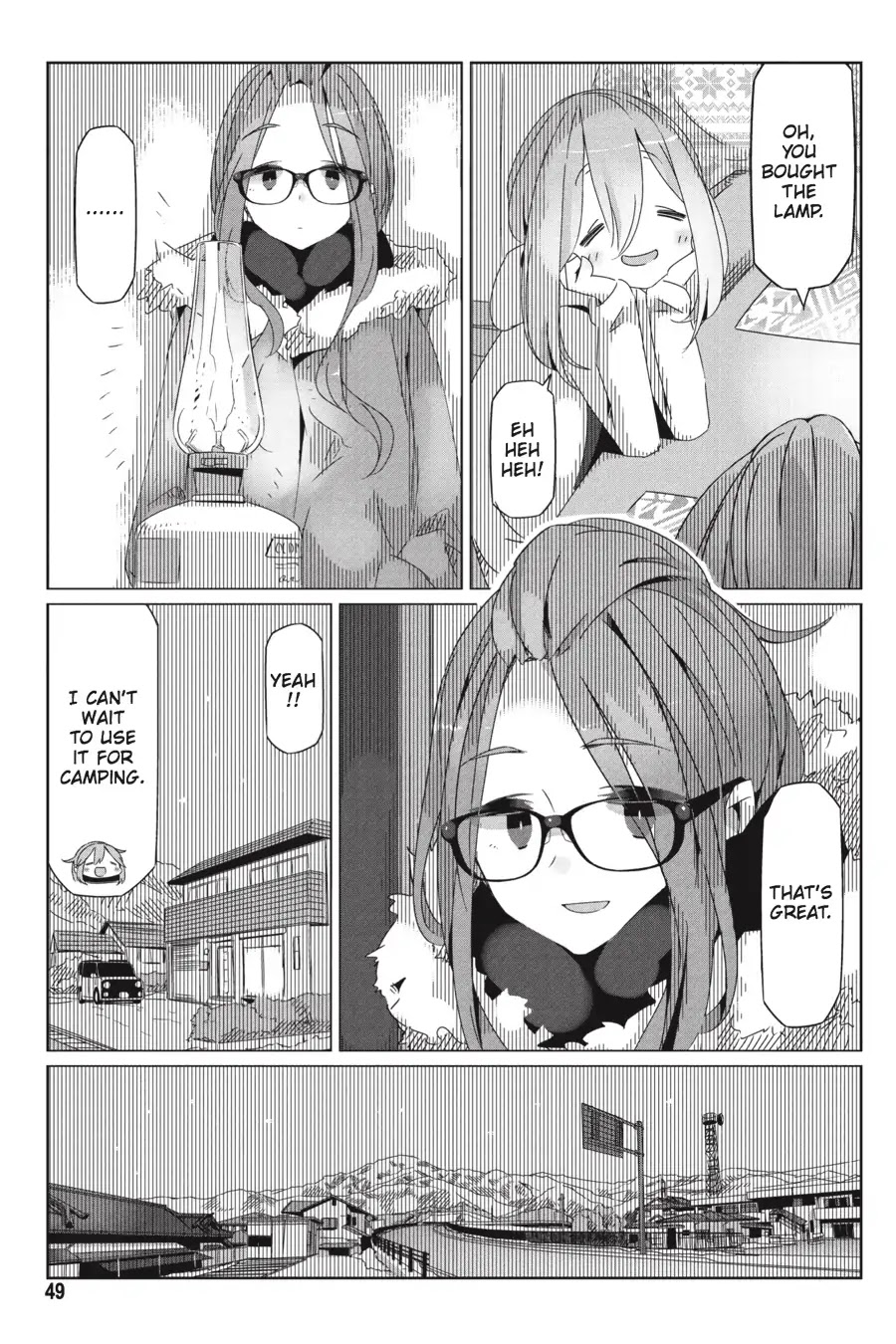 Yurucamp Chapter 30 page 21 - Chapter 30: The Lamp and the Heat Packs