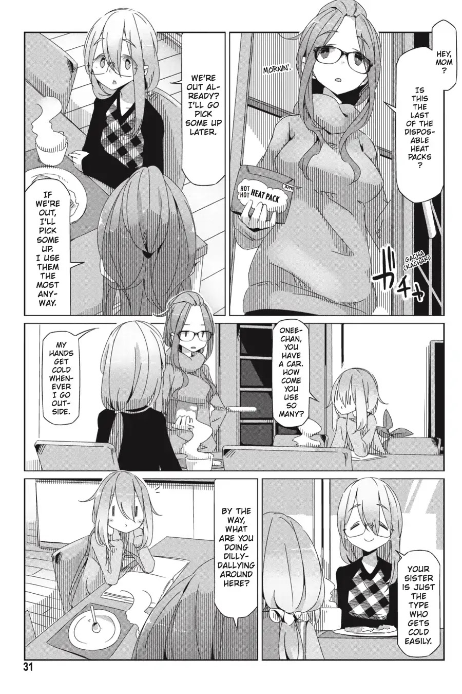 Yurucamp Chapter 30 page 3 - Chapter 30: The Lamp and the Heat Packs