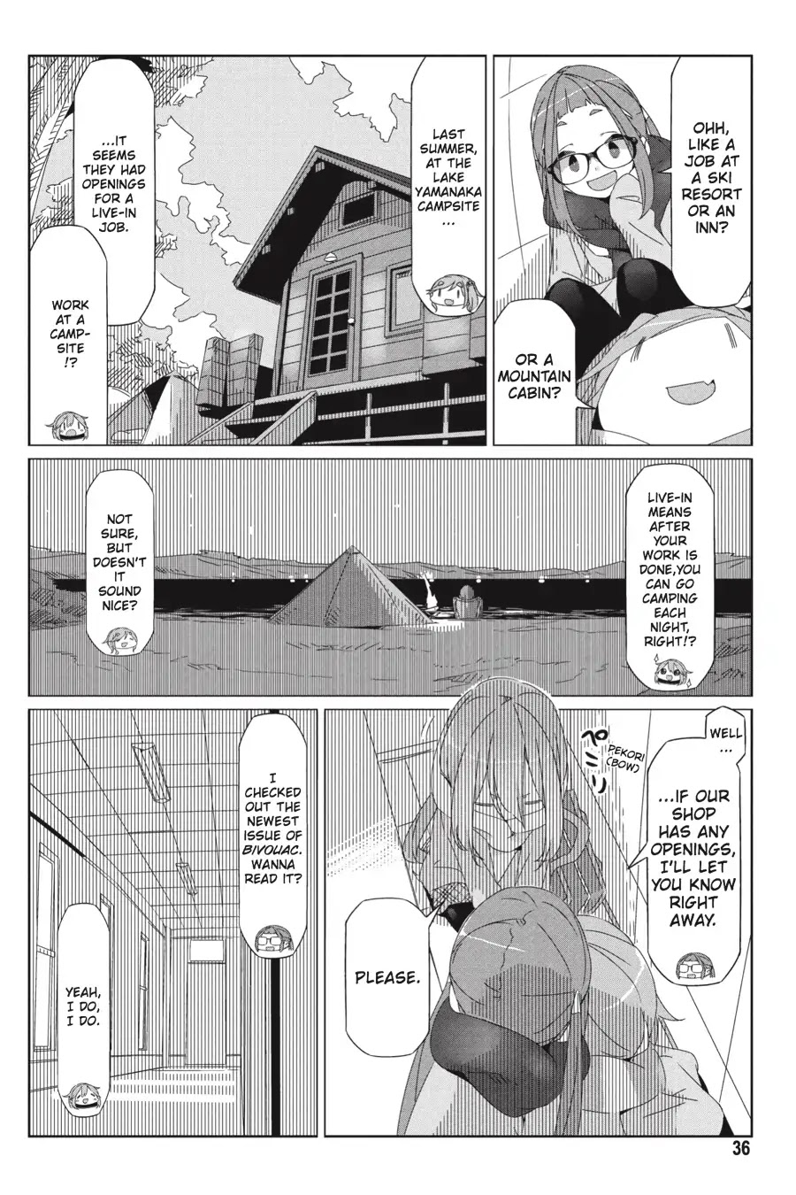 Yurucamp Chapter 30 page 8 - Chapter 30: The Lamp and the Heat Packs