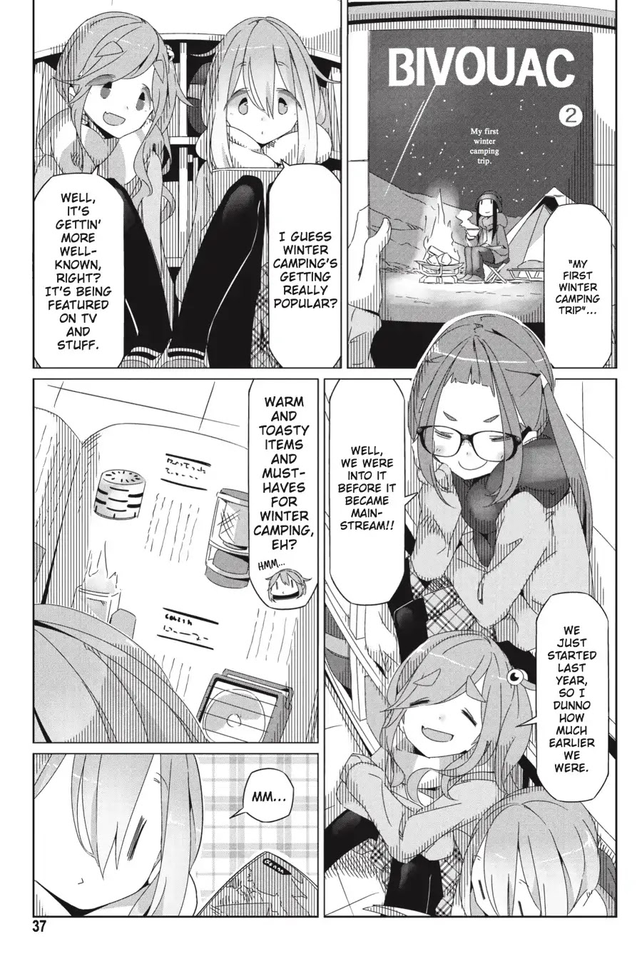 Yurucamp Chapter 30 page 9 - Chapter 30: The Lamp and the Heat Packs