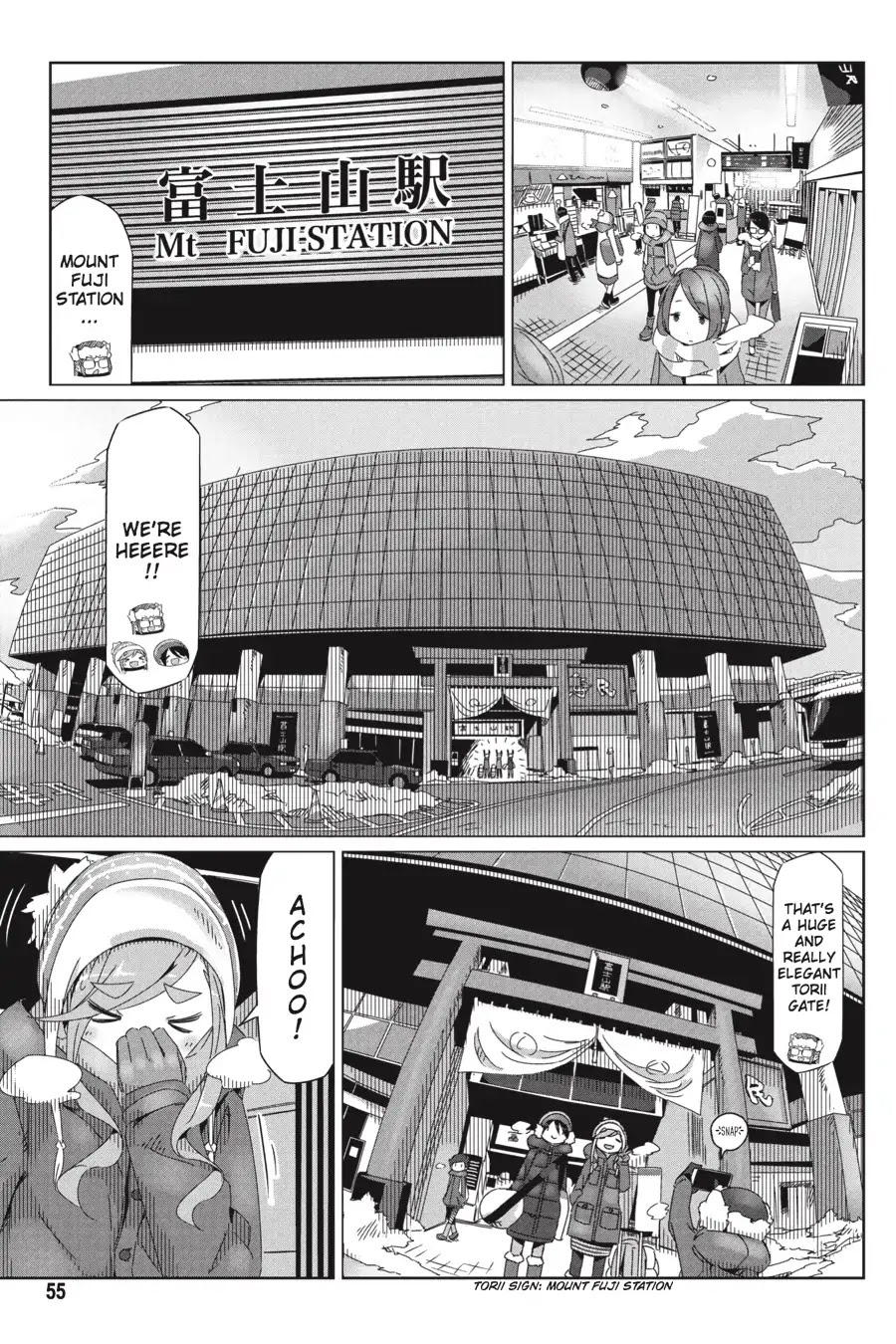 Yurucamp Chapter 31 page 1 - Chapter 31: Caribou-kun and the Camp Chairs