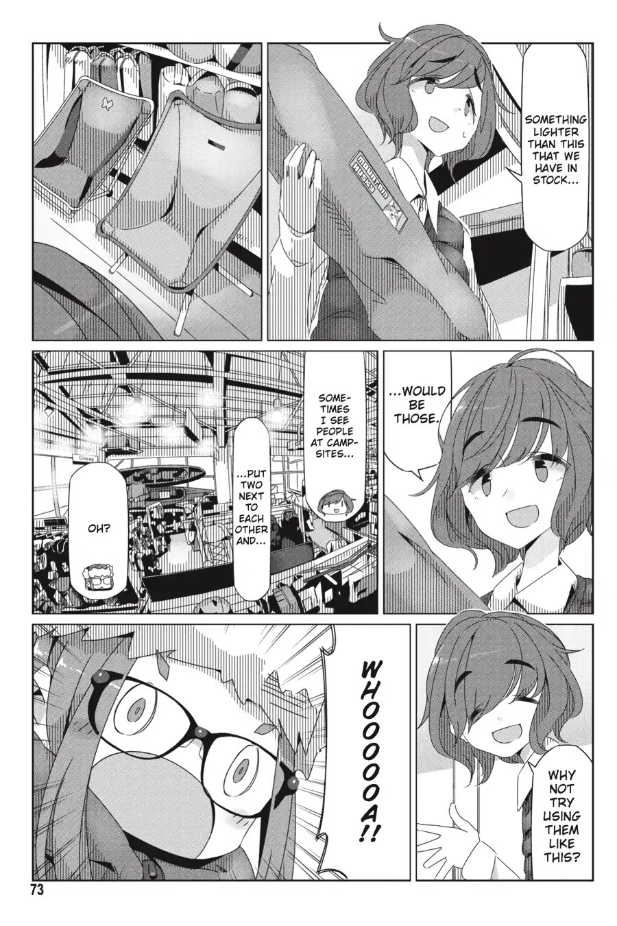 Yurucamp Chapter 31 page 19 - Chapter 31: Caribou-kun and the Camp Chairs