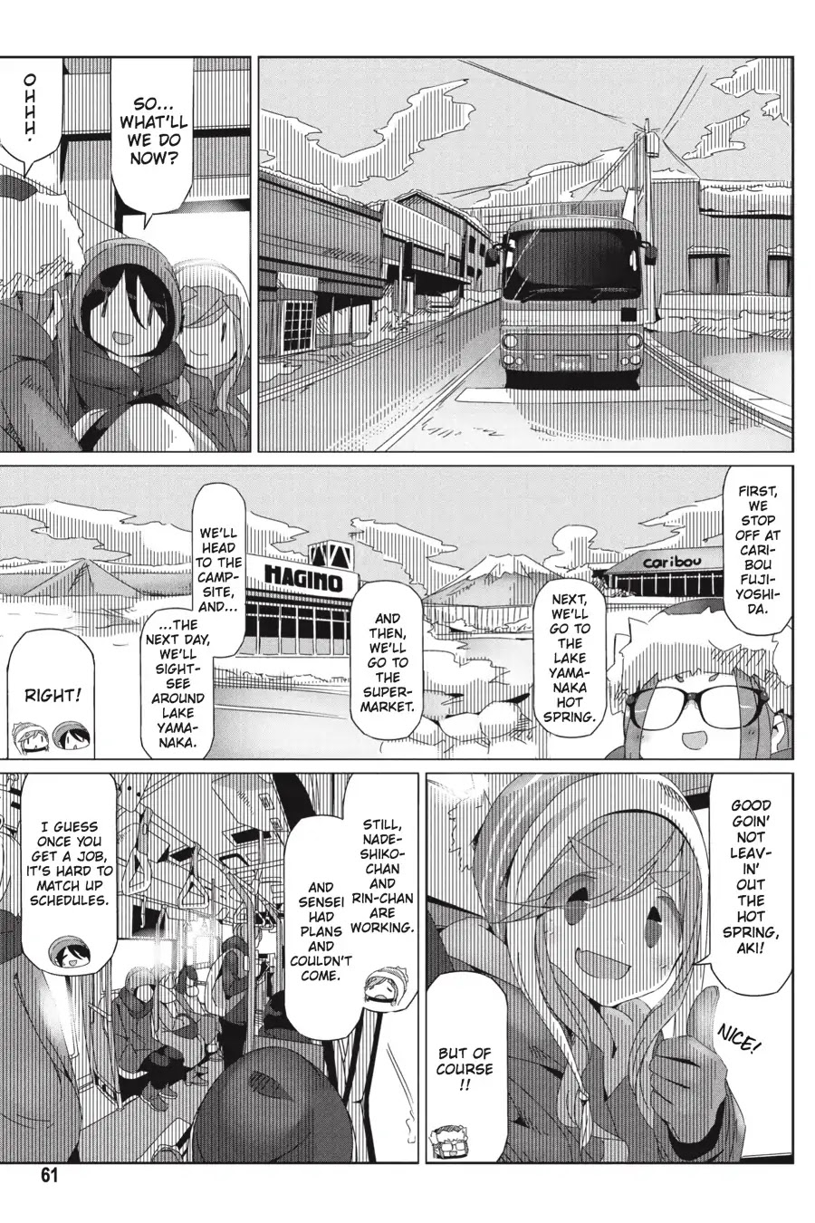 Yurucamp Chapter 31 page 7 - Chapter 31: Caribou-kun and the Camp Chairs