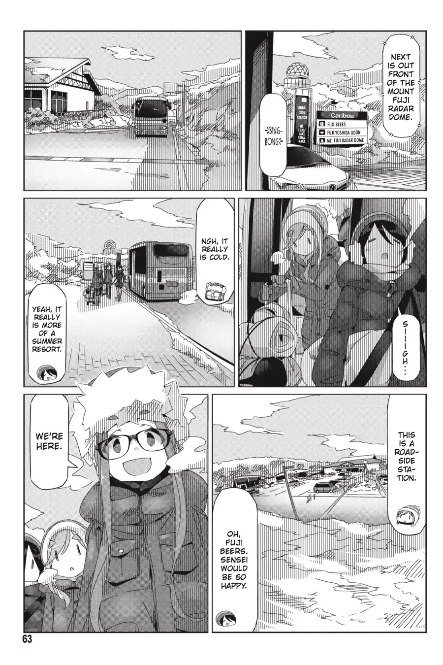 Yurucamp Chapter 31 page 9 - Chapter 31: Caribou-kun and the Camp Chairs