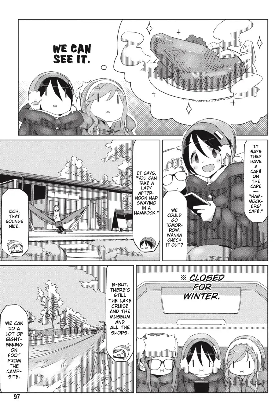 Yurucamp Chapter 32 page 17 - Chapter 32: Snow Country Hot Pot and Lake Yamanaka