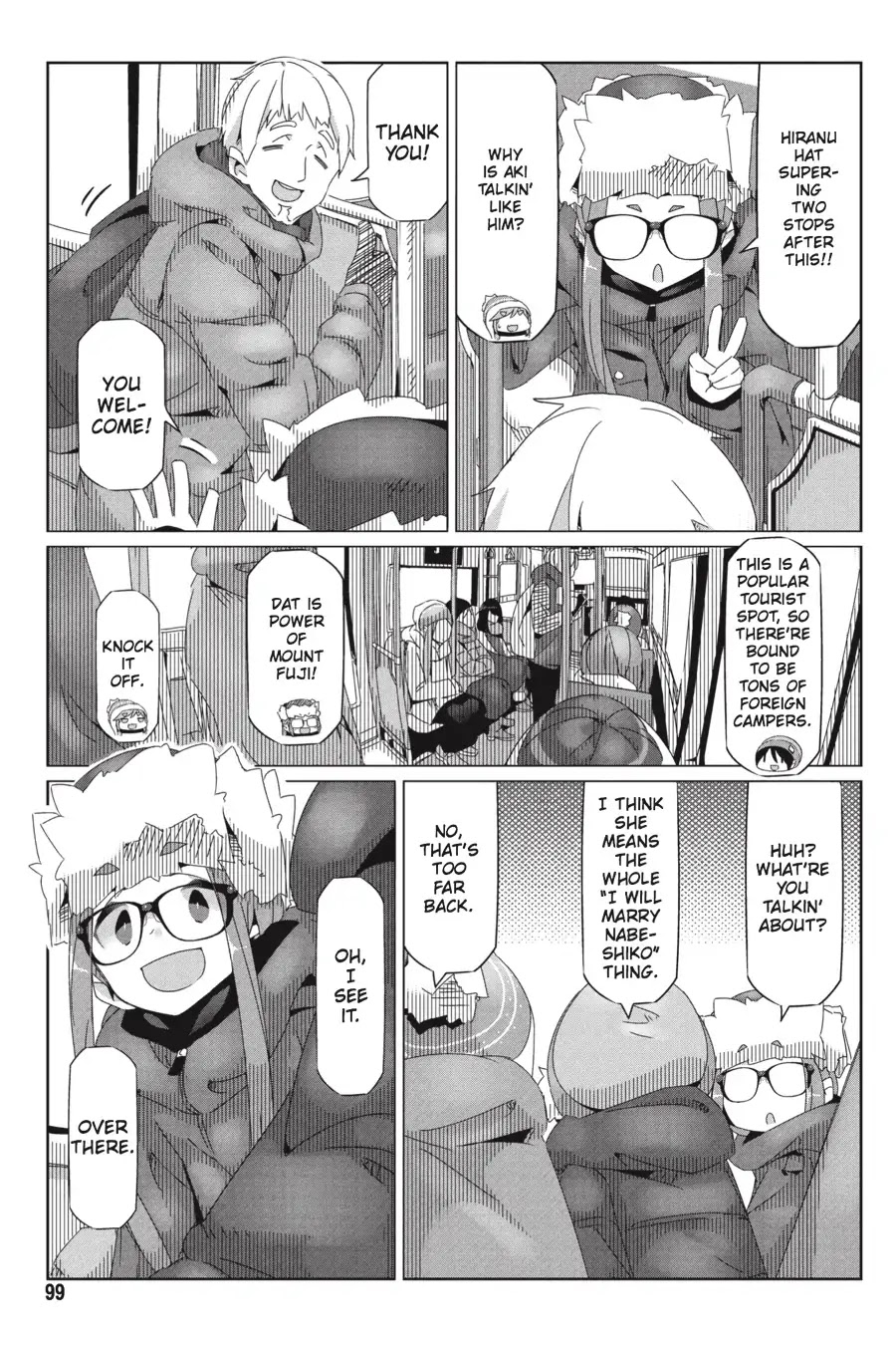 Yurucamp Chapter 32 page 19 - Chapter 32: Snow Country Hot Pot and Lake Yamanaka