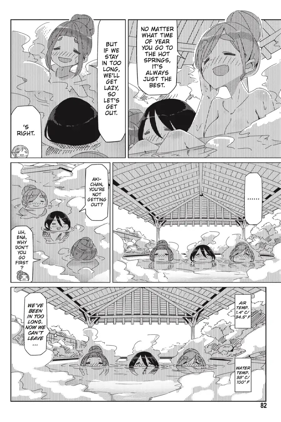 Yurucamp Chapter 32 page 2 - Chapter 32: Snow Country Hot Pot and Lake Yamanaka