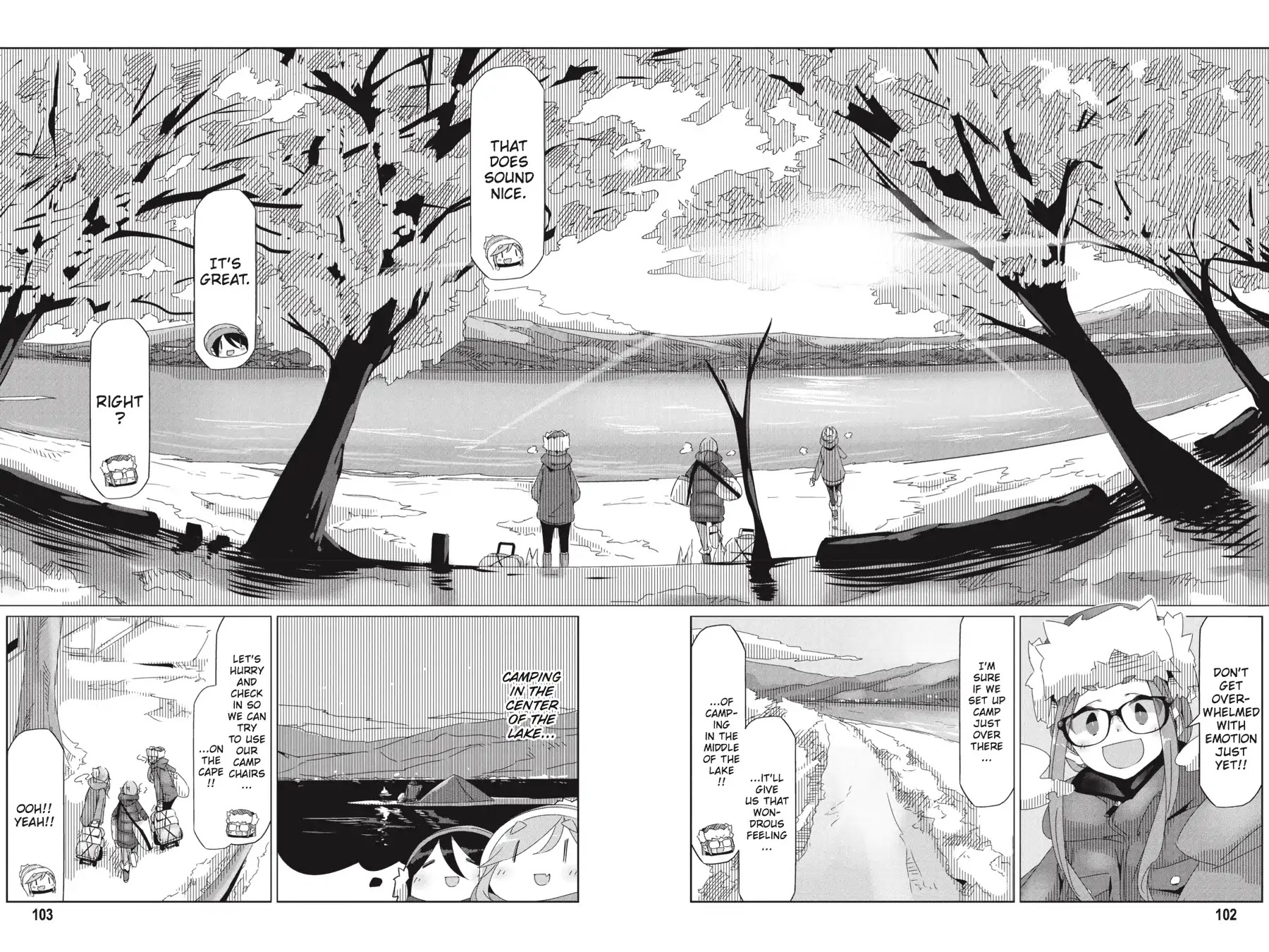 Yurucamp Chapter 32 page 22 - Chapter 32: Snow Country Hot Pot and Lake Yamanaka