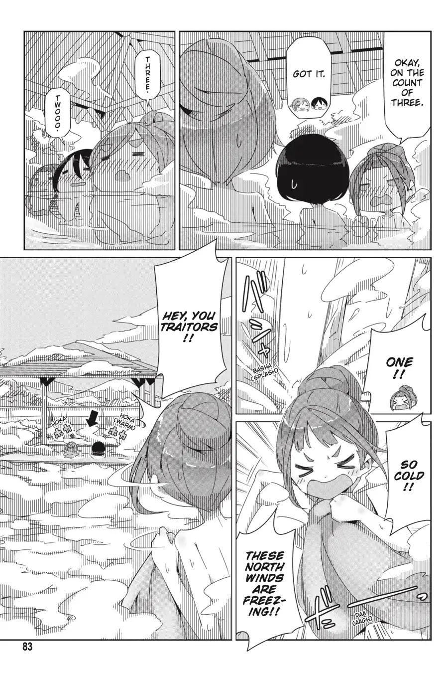 Yurucamp Chapter 32 page 3 - Chapter 32: Snow Country Hot Pot and Lake Yamanaka