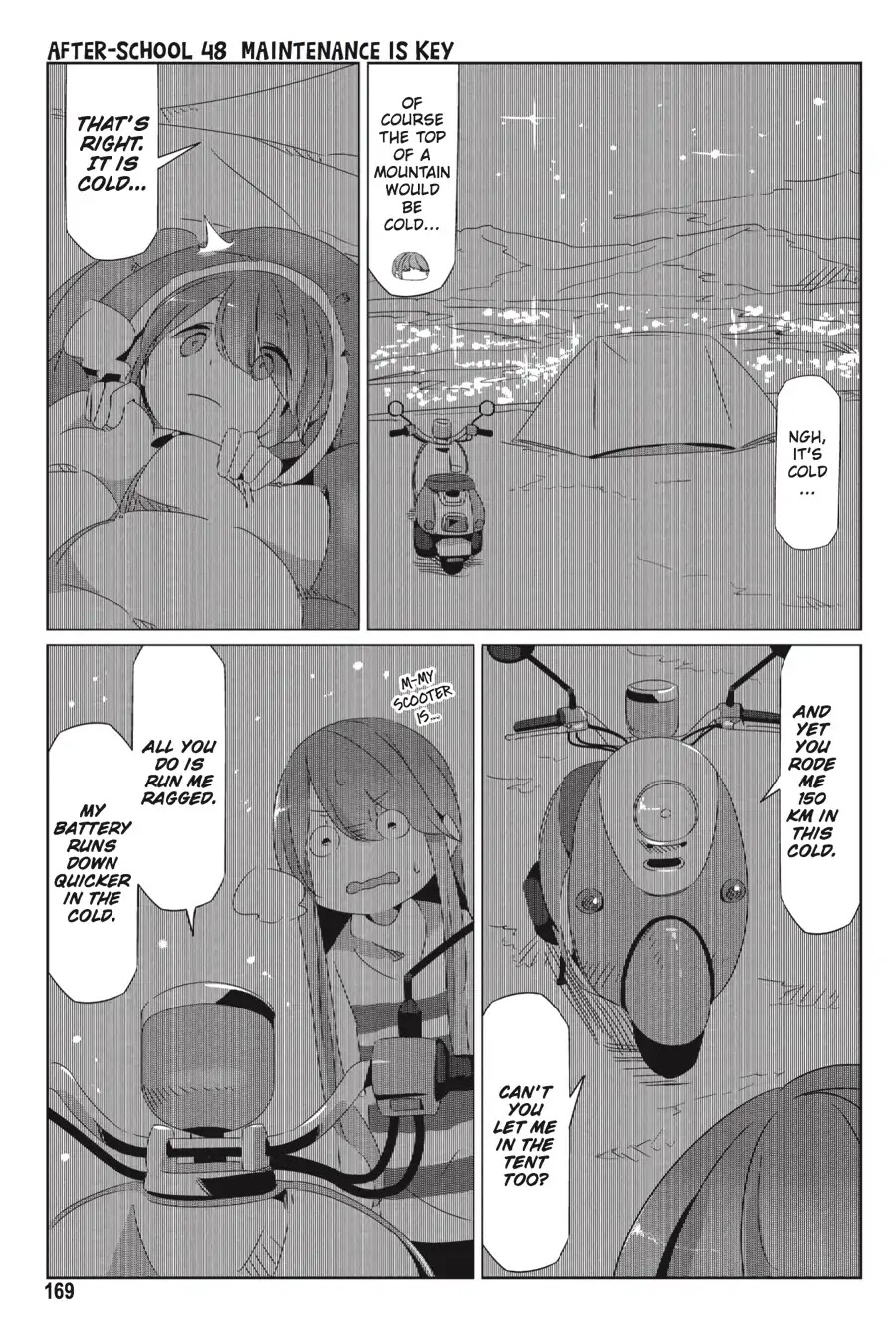 Yurucamp Chapter 34.5 page 11 - Vol.6 Side Stories: Room Camp