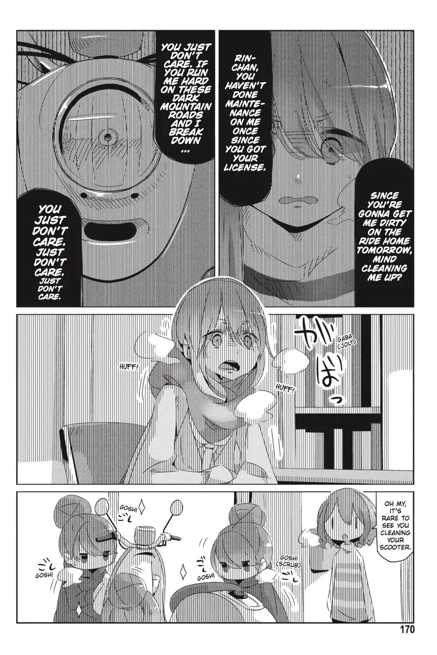 Yurucamp Chapter 34.5 page 12 - Vol.6 Side Stories: Room Camp