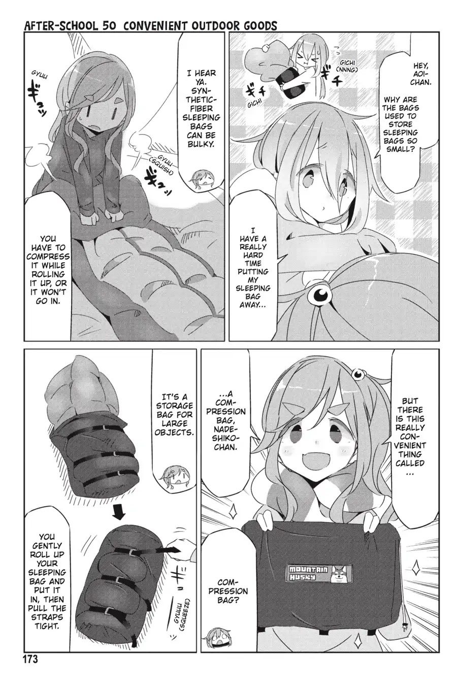 Yurucamp Chapter 34.5 page 15 - Vol.6 Side Stories: Room Camp