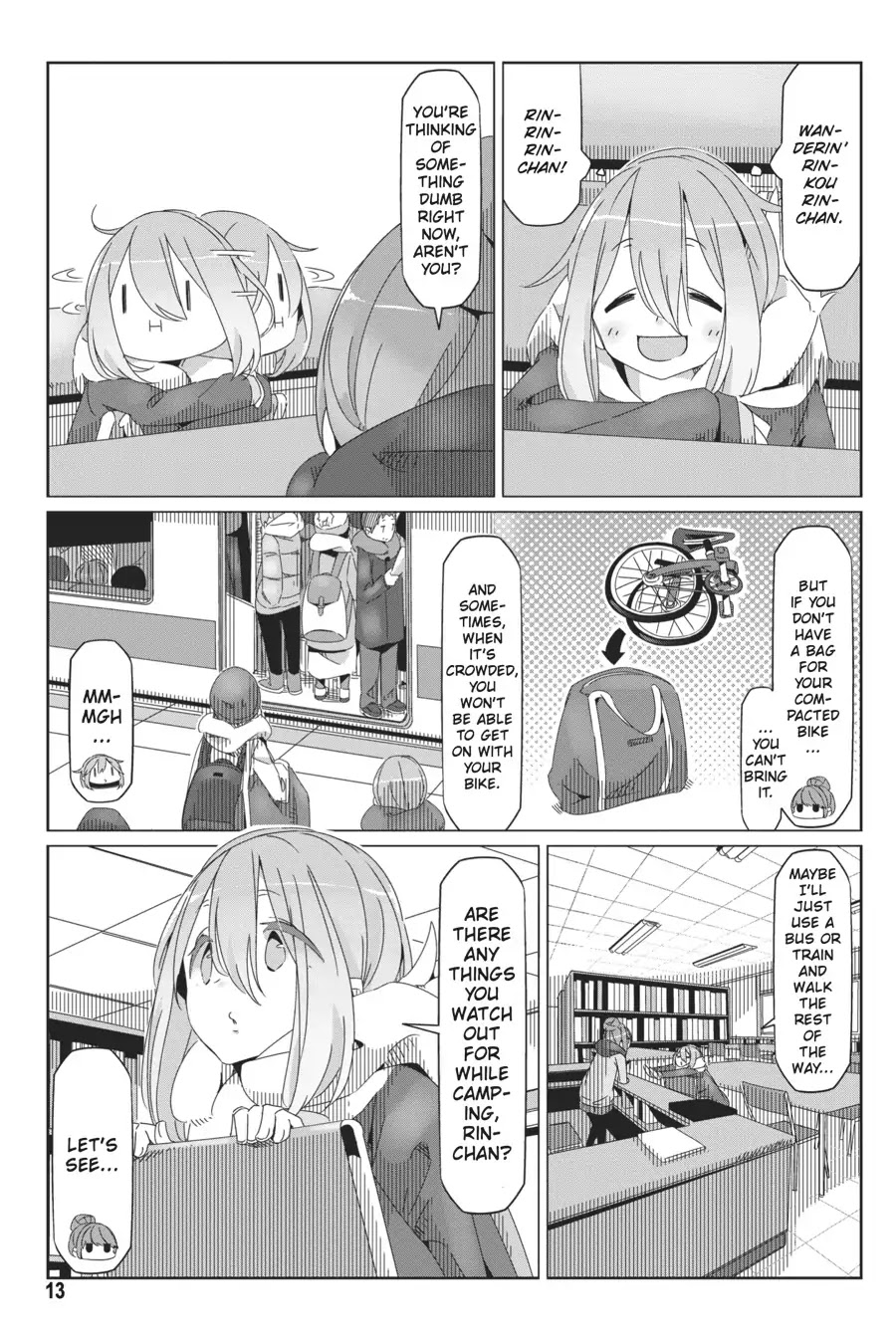 Yurucamp Chapter 35 page 14 - Chapter 35: Nadeshiko's Solo-Camping Plan