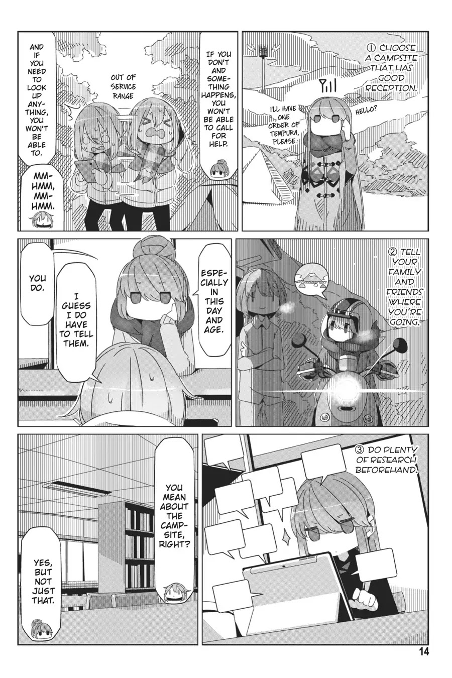 Yurucamp Chapter 35 page 15 - Chapter 35: Nadeshiko's Solo-Camping Plan