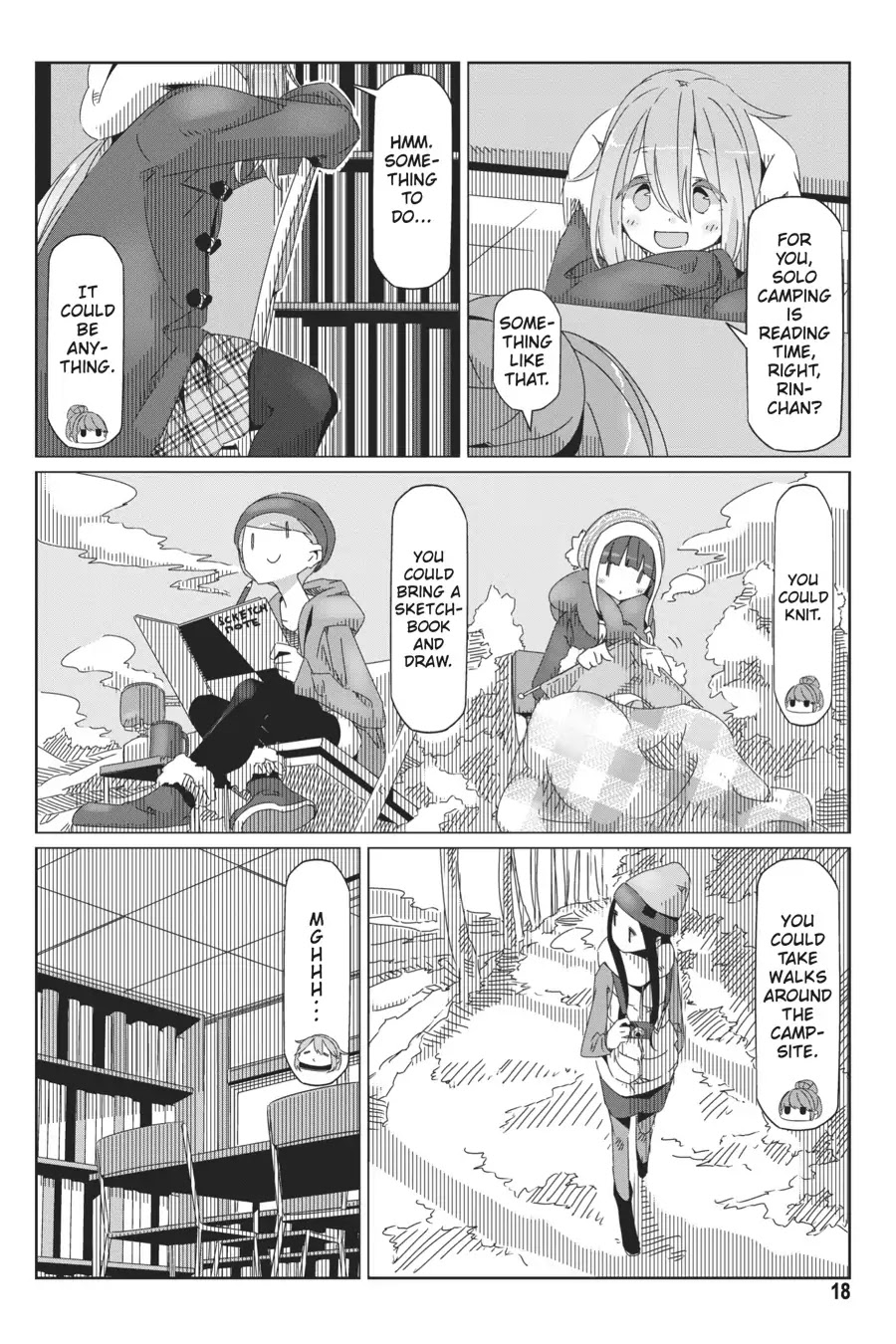 Yurucamp Chapter 35 page 19 - Chapter 35: Nadeshiko's Solo-Camping Plan