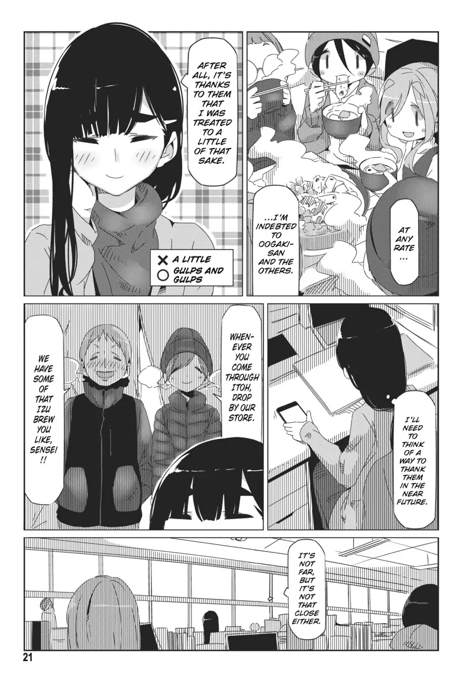 Yurucamp Chapter 35 page 22 - Chapter 35: Nadeshiko's Solo-Camping Plan