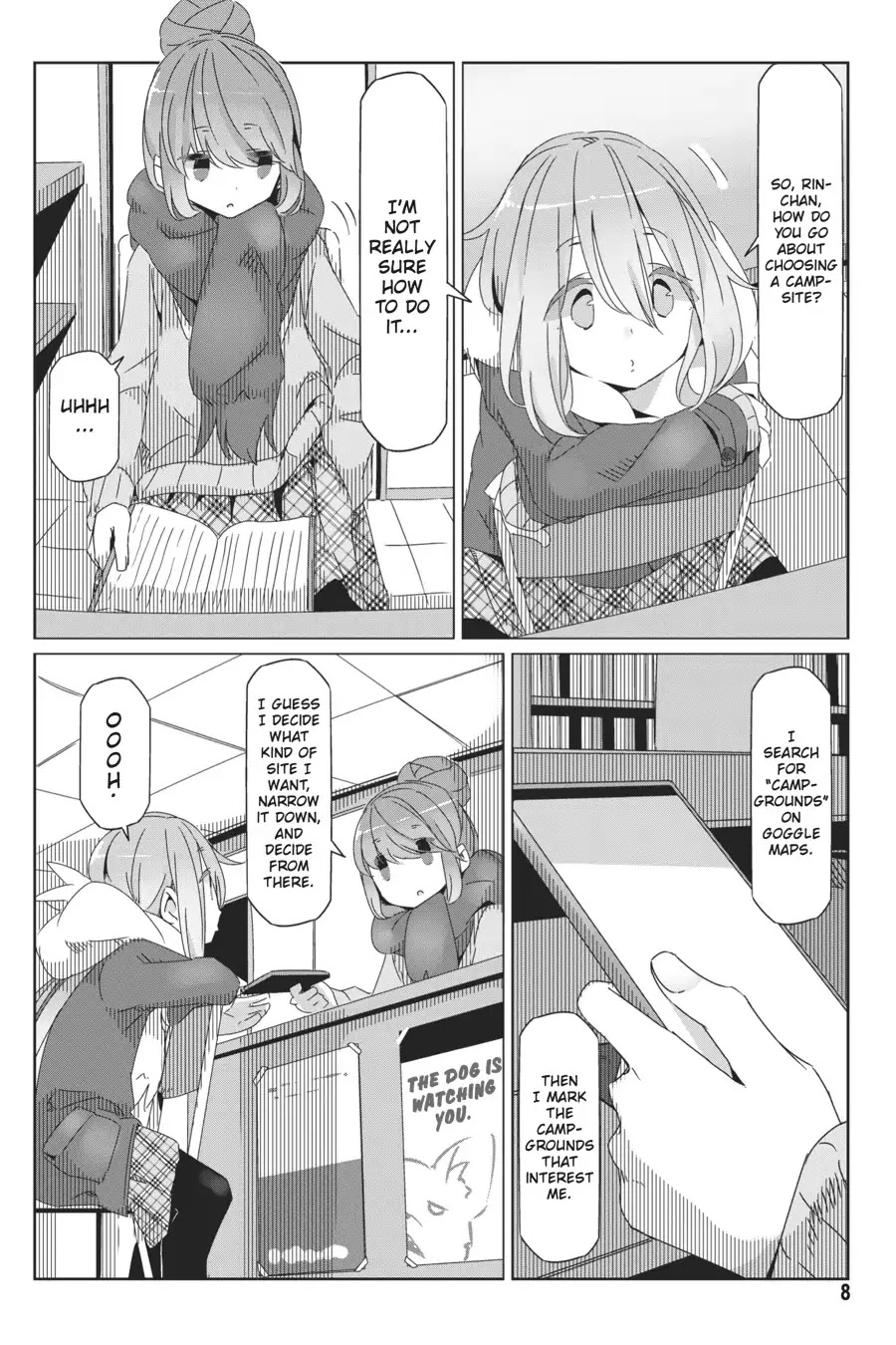 Yurucamp Chapter 35 page 9 - Chapter 35: Nadeshiko's Solo-Camping Plan
