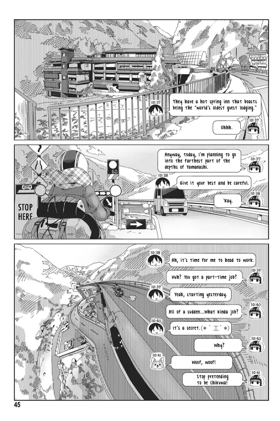 Yurucamp Chapter 36 page 17 - Chapter 36: Nadeshiko's Walk and Shimarin's Walk