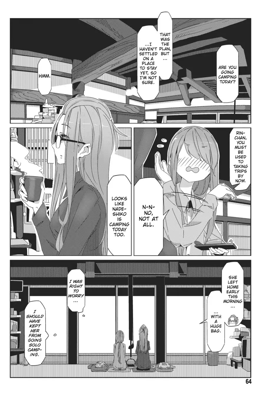 Yurucamp Chapter 37 page 10 - Chapter 37: The Cafe, shigure, and the Solo Journey