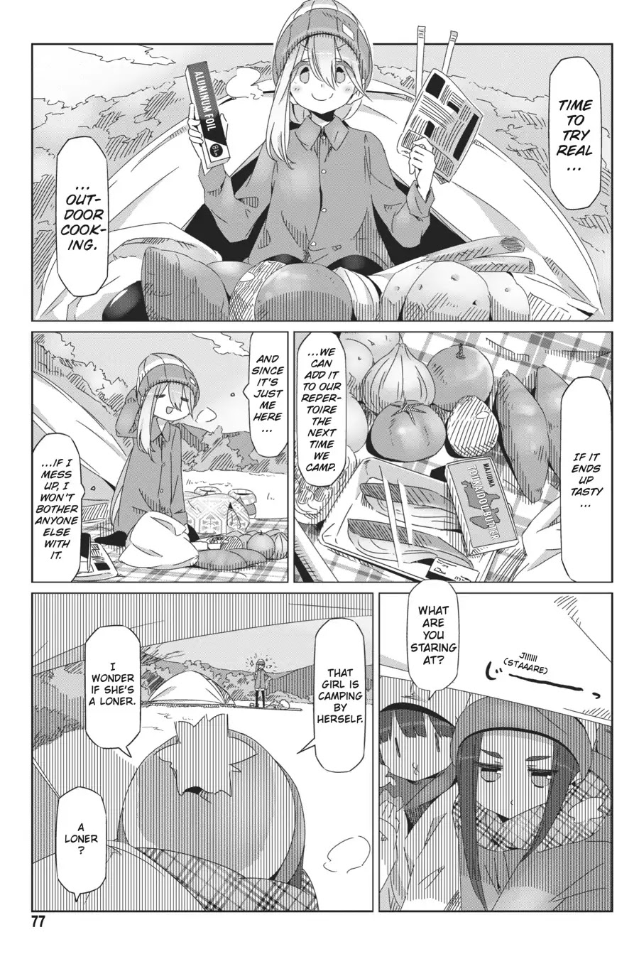 Yurucamp Chapter 37 page 22 - Chapter 37: The Cafe, shigure, and the Solo Journey