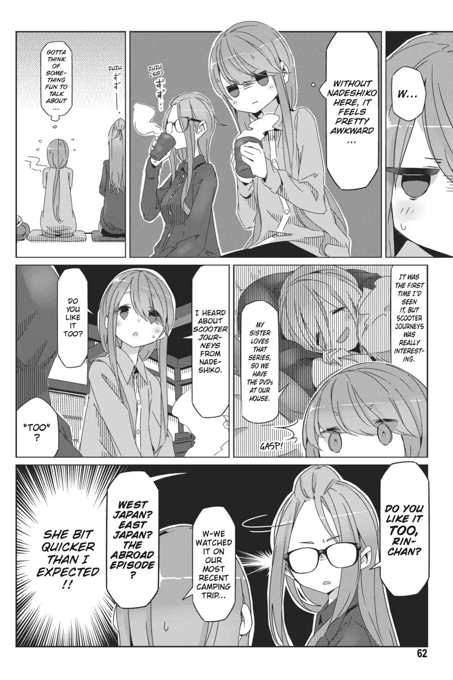 Yurucamp Chapter 37 page 8 - Chapter 37: The Cafe, shigure, and the Solo Journey
