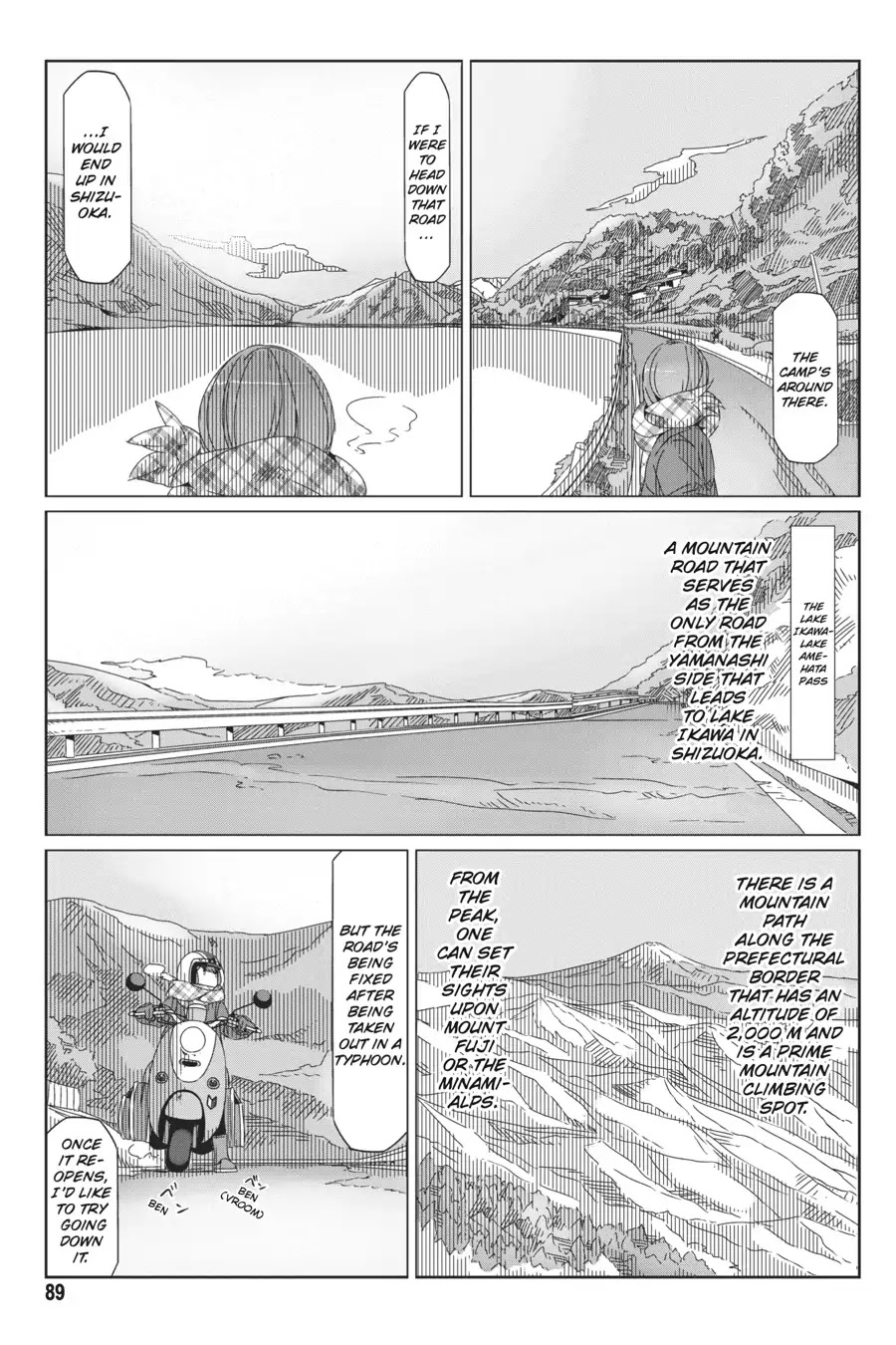 Yurucamp Chapter 38 page 9 - Chapter 38: Serene Lake
