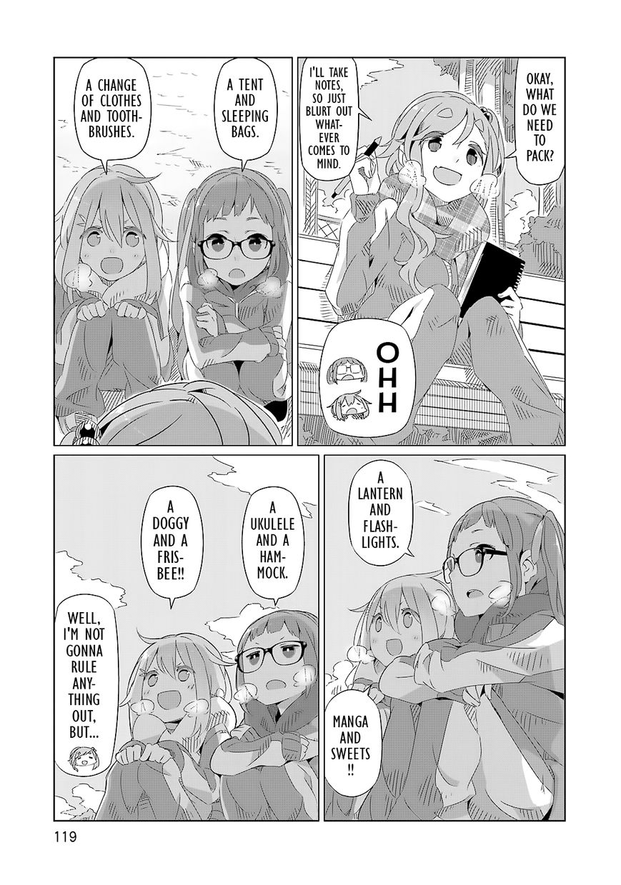 Yurucamp Chapter 5 page 5 - Chapter 5 : Camping Starts with Gathering Gear
