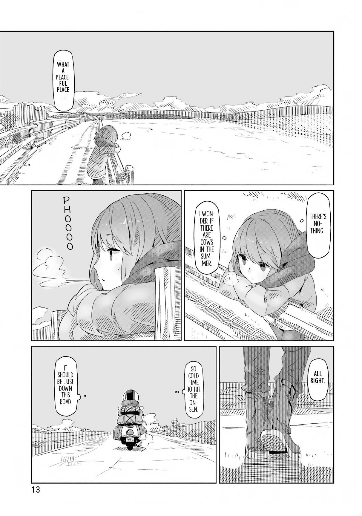 Yurucamp Chapter 7 page 14 - Chapter 7 : Onsen, Bocchi, and a Mountain Meal