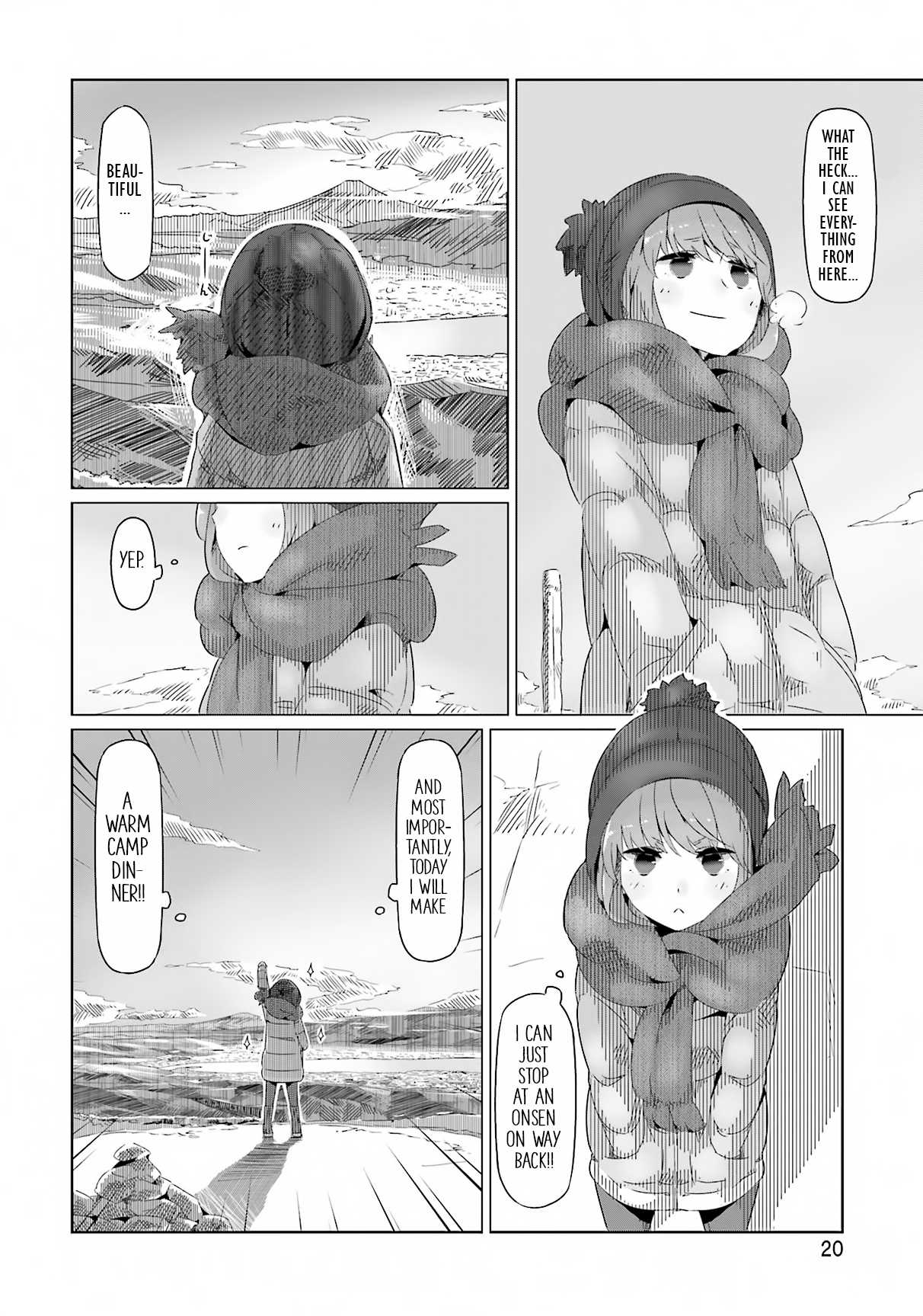 Yurucamp Chapter 7 page 20 - Chapter 7 : Onsen, Bocchi, and a Mountain Meal