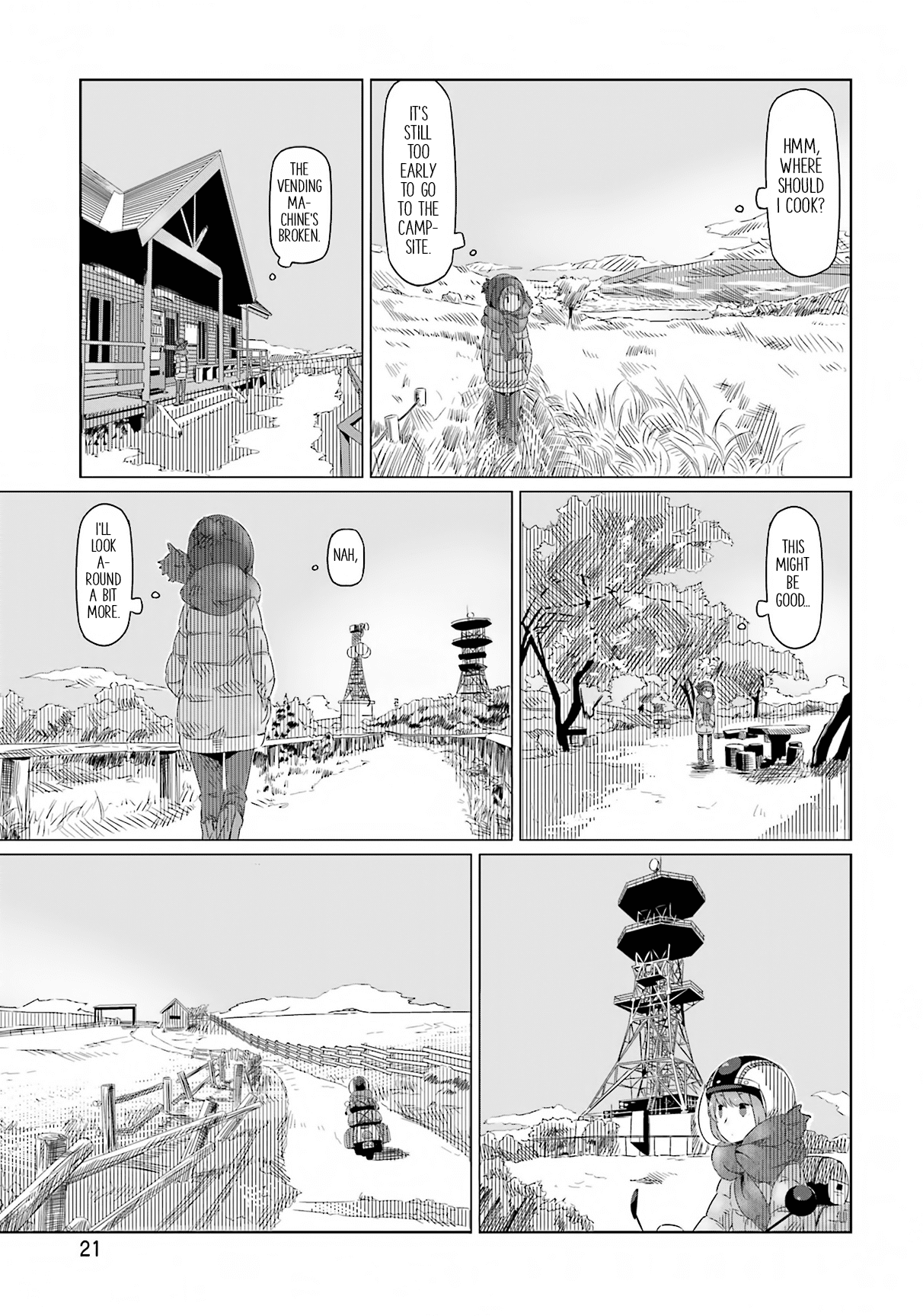 Yurucamp Chapter 7 page 21 - Chapter 7 : Onsen, Bocchi, and a Mountain Meal